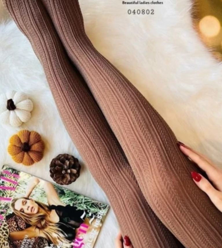 جوراب شلواری گندمی زنانه