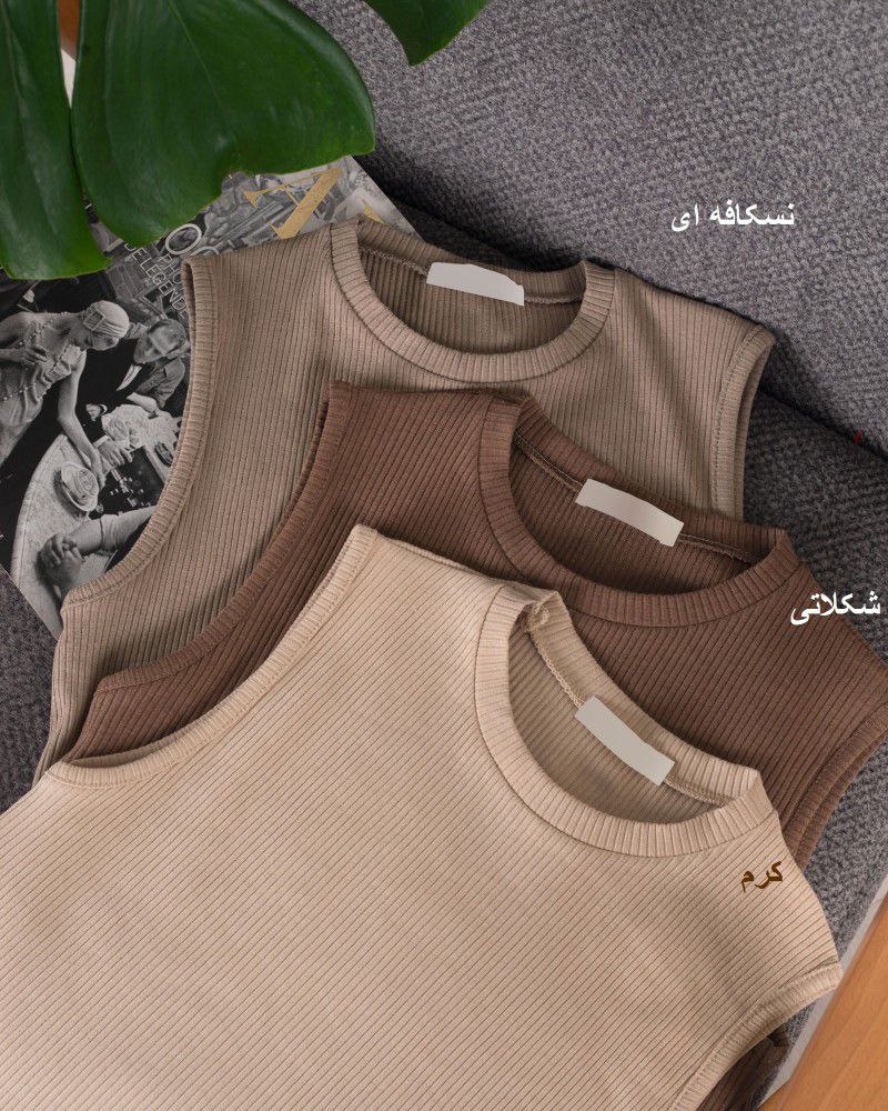 تاپ کبریتی یقه گرد زنانه