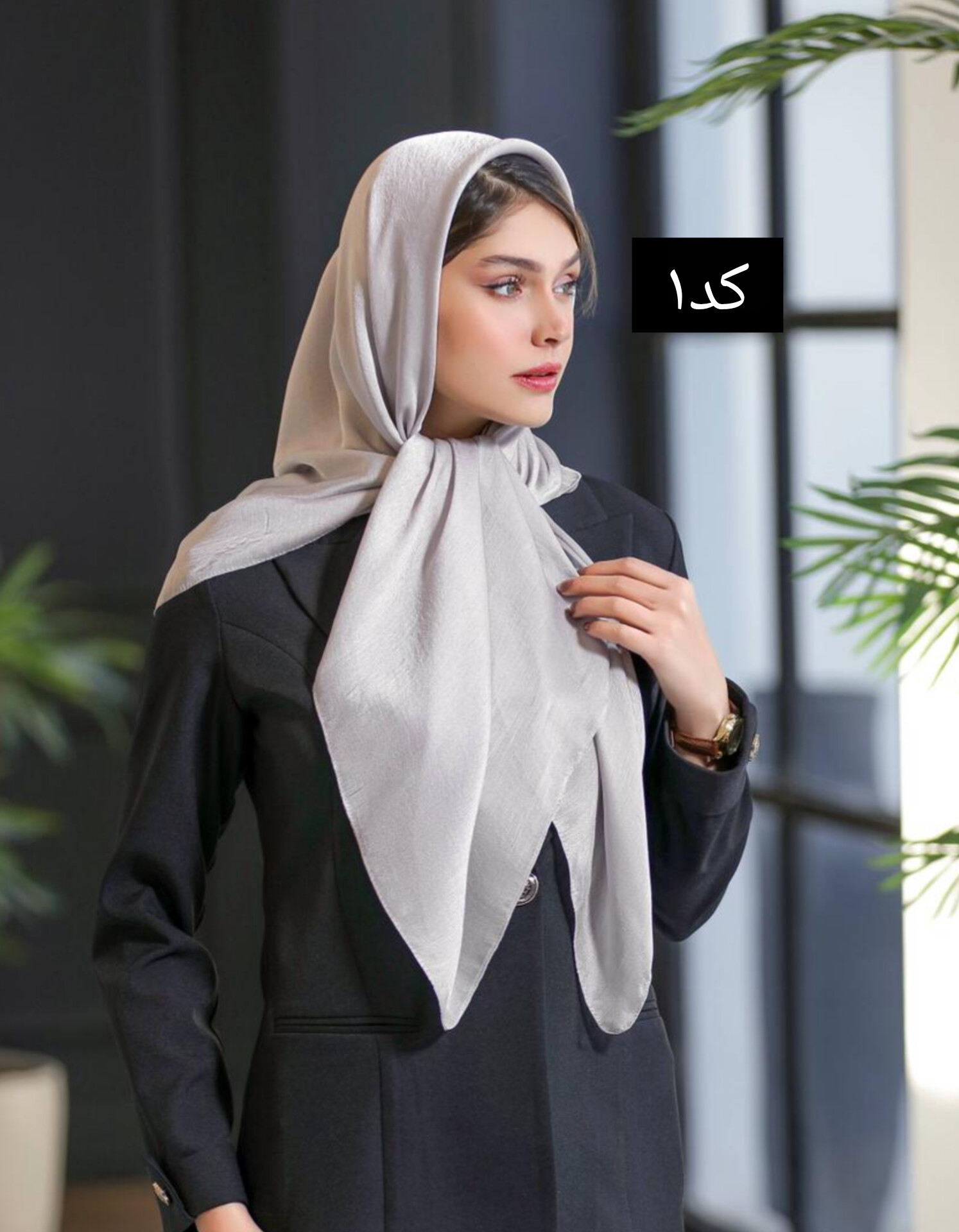 روسری ساتن ابریشمی قواره ۱۲۰