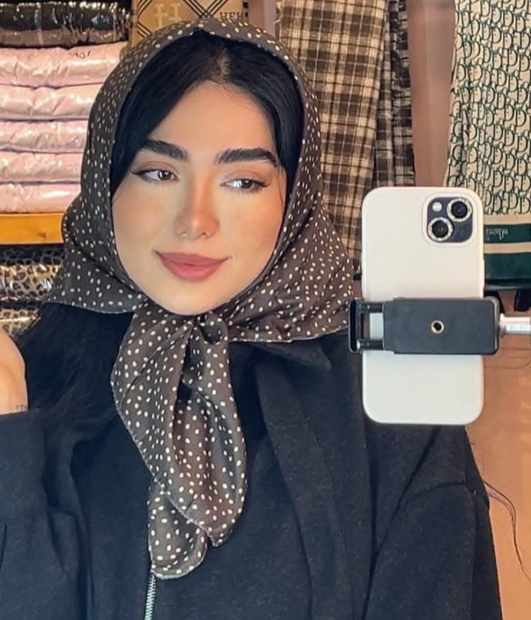 روسری مینی اسکارف خالخالی