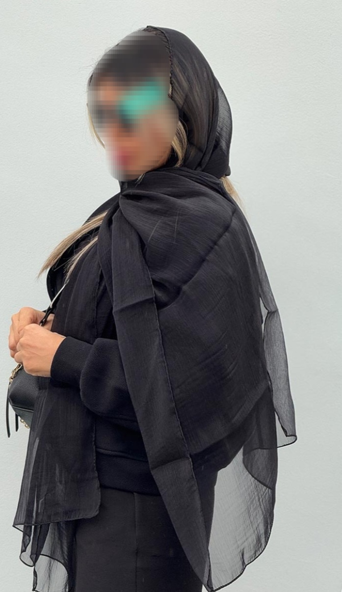 شال حریر ساده