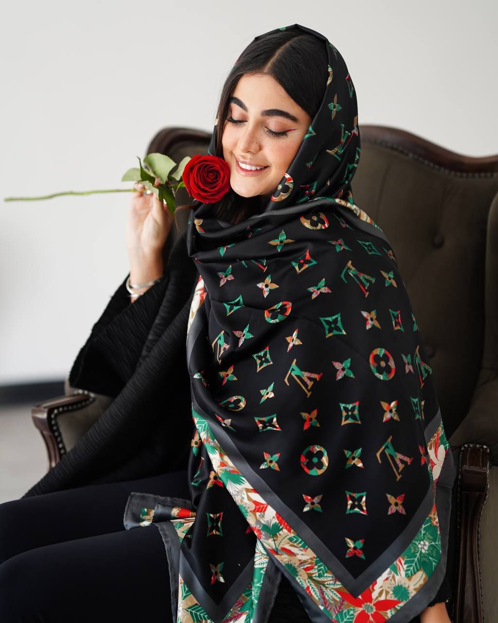 شال تویل ابریشم مارک